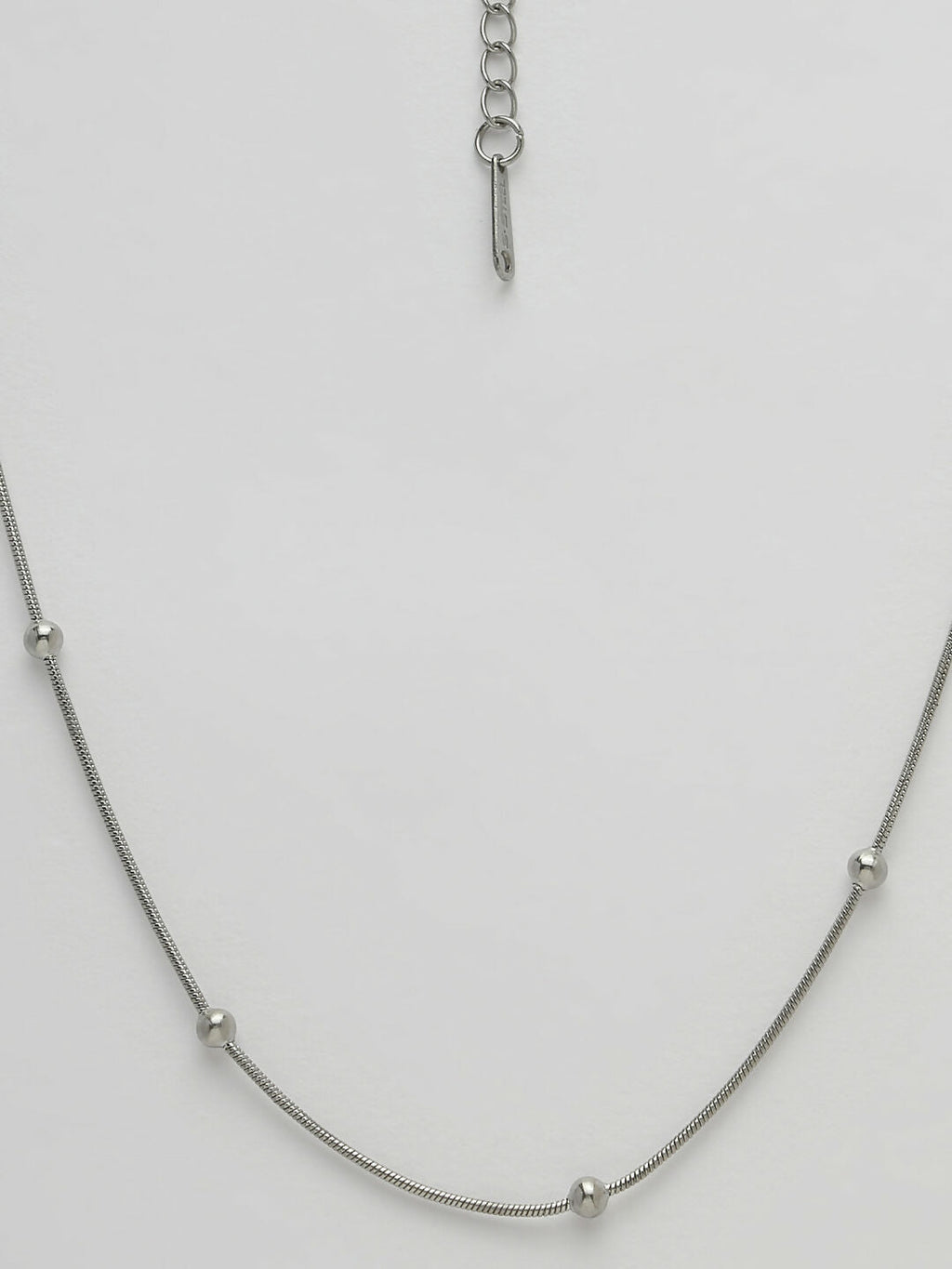 NVR Women's Set of 2 Silver & Gold Rhodium-Plated Minimal Chain | Grocsy