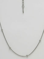 NVR Women's Set of 2 Silver & Gold Rhodium-Plated Minimal Chain | Grocsy