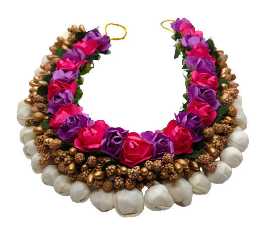 Pink & Purple Hair Gajra | Grocsy