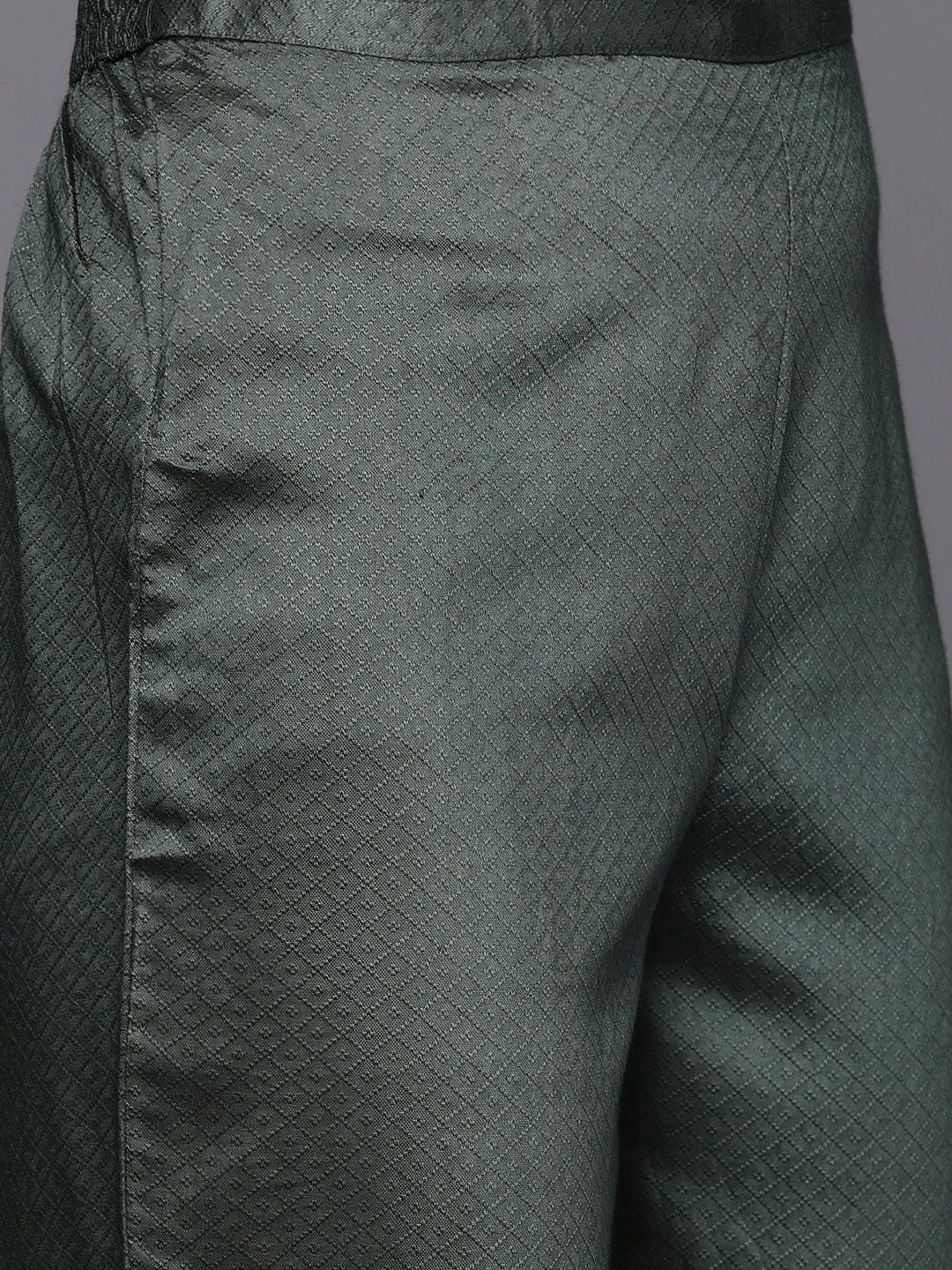 Indo Era Women Green Ethnic Motifs Embroidered Kurta with Trousers & With Dupatta | Grocsy