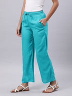 Souchii Blue Liva Palazzos | Grocsy