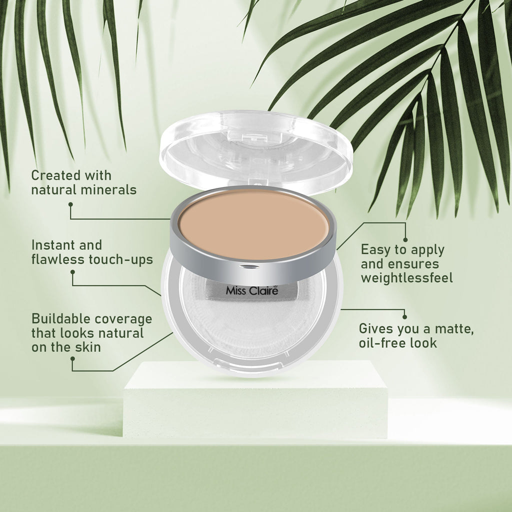 Miss Claire Natural Mineral Compact Powder - 23 | Grocsy