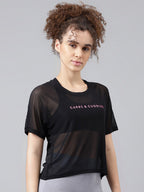 MKH Typography Printed Relaxed Fit Sheer Dri-FIT T-shirt | Grocsy