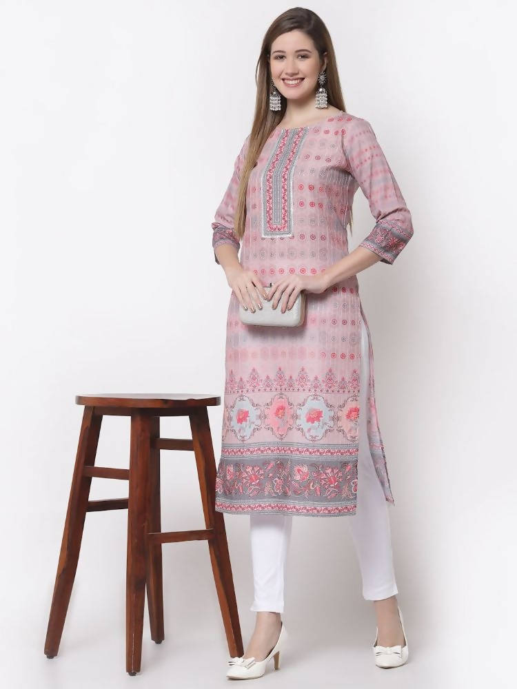 Myshka Multi Color Pure Cotton Printed Kurta | Grocsy