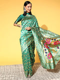 Saree Mall Ethnic Motifs Silk Blend Banarasi Sarees | Grocsy
