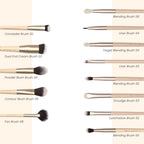 Milagro Beauty Arty Eyes & Face Makeup Brush Collection (Set Of 13 ) | Grocsy