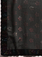 kasee Floral Printed Sequinned Saree | Grocsy
