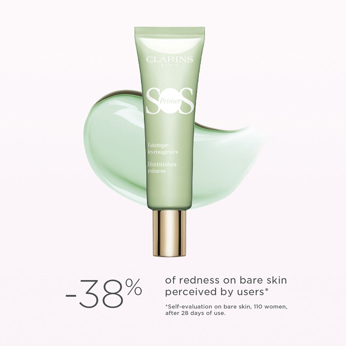 Clarins SOS Color Correcting Face Primer - 01 Water Pink | Grocsy