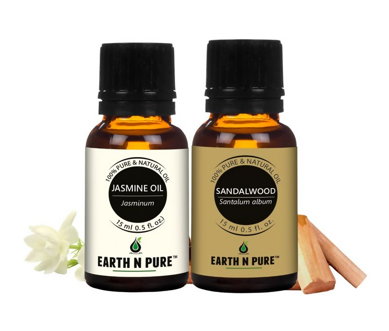 Earth N Pure Sandalwood Essential Oil and Jasmine Essential Oil | Grocsy