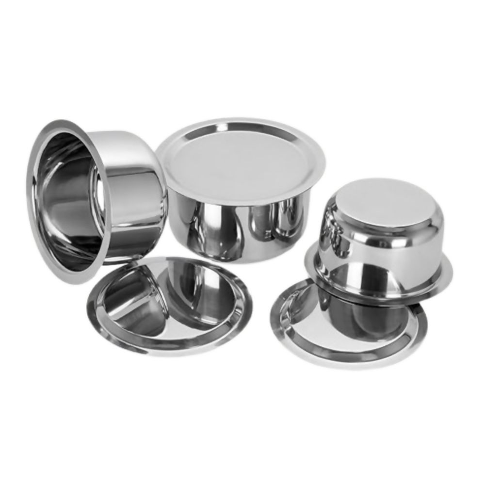 Sumeet Stainless Steel Tope/Patila Cookware Set with Lid | Grocsy