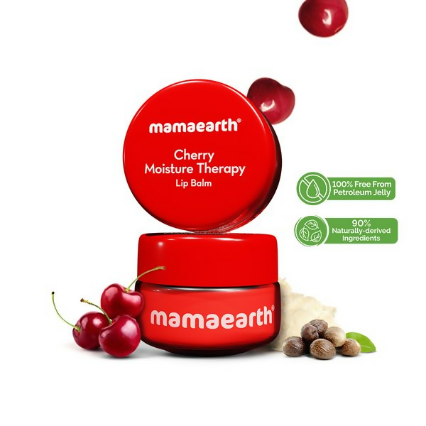 Mamaearth Cherry Moisture Therapy Lip Balm with Cherry & Vitamin E For Dry & Chapped Lips | Grocsy