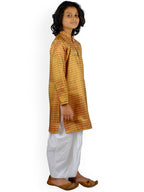 Sethukrishna Boys Red Printed Kurta with Dhoti Pants | Grocsy