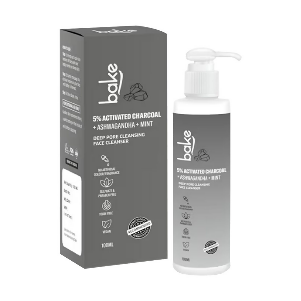 Bake 5% Activated Charcoal Face Cleanser | Grocsy