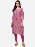 HERE&NOW Striped Gotta Patti Silk Kurta | Grocsy