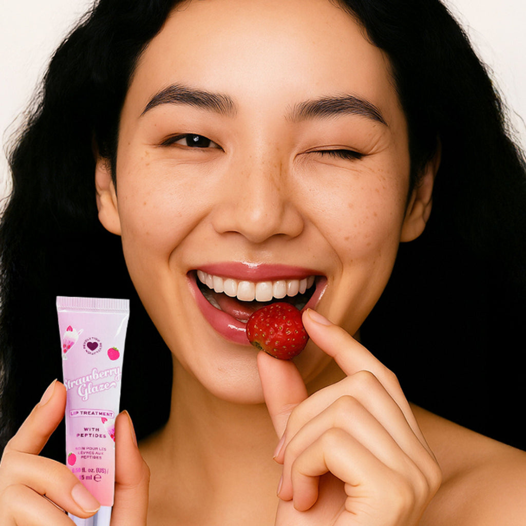 Makeup Revolution Strawberry Glaze Peptide Lip Treatment | Grocsy