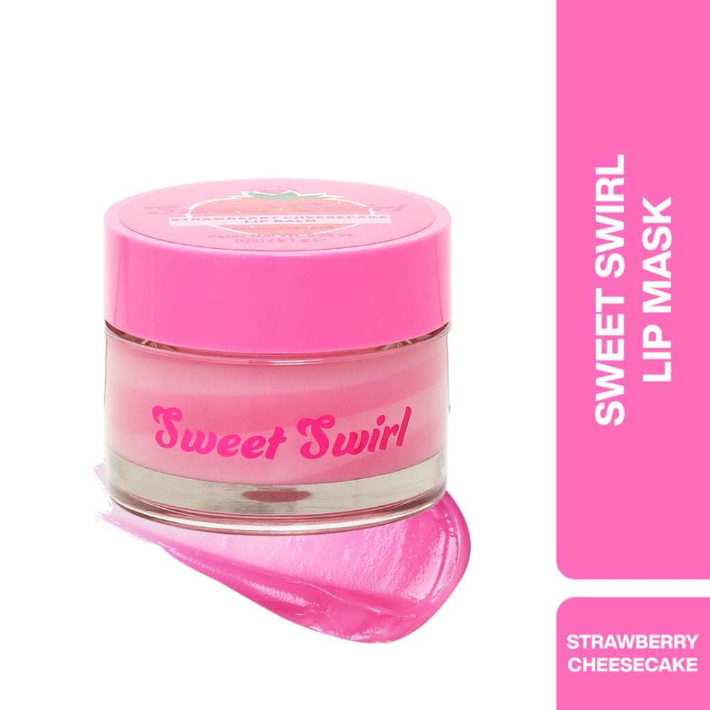 Makeup Revolution Sweet Swirl Lip Mask - Strawberry Cheesecake | Grocsy