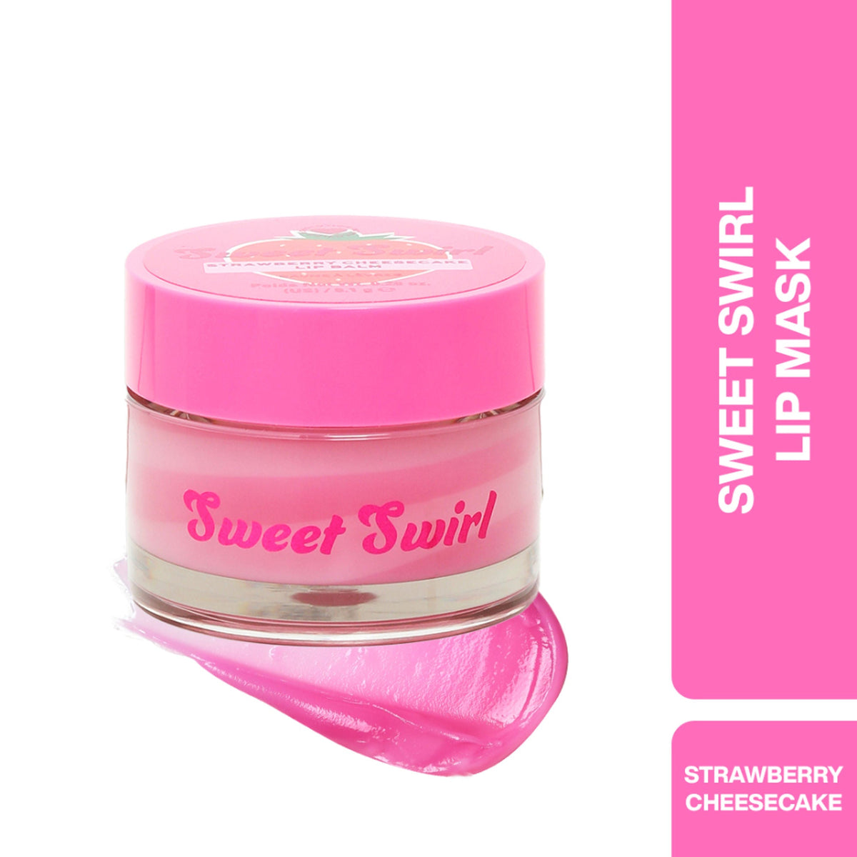 Makeup Revolution Sweet Swirl Lip Mask - Strawberry Cheesecake | Grocsy