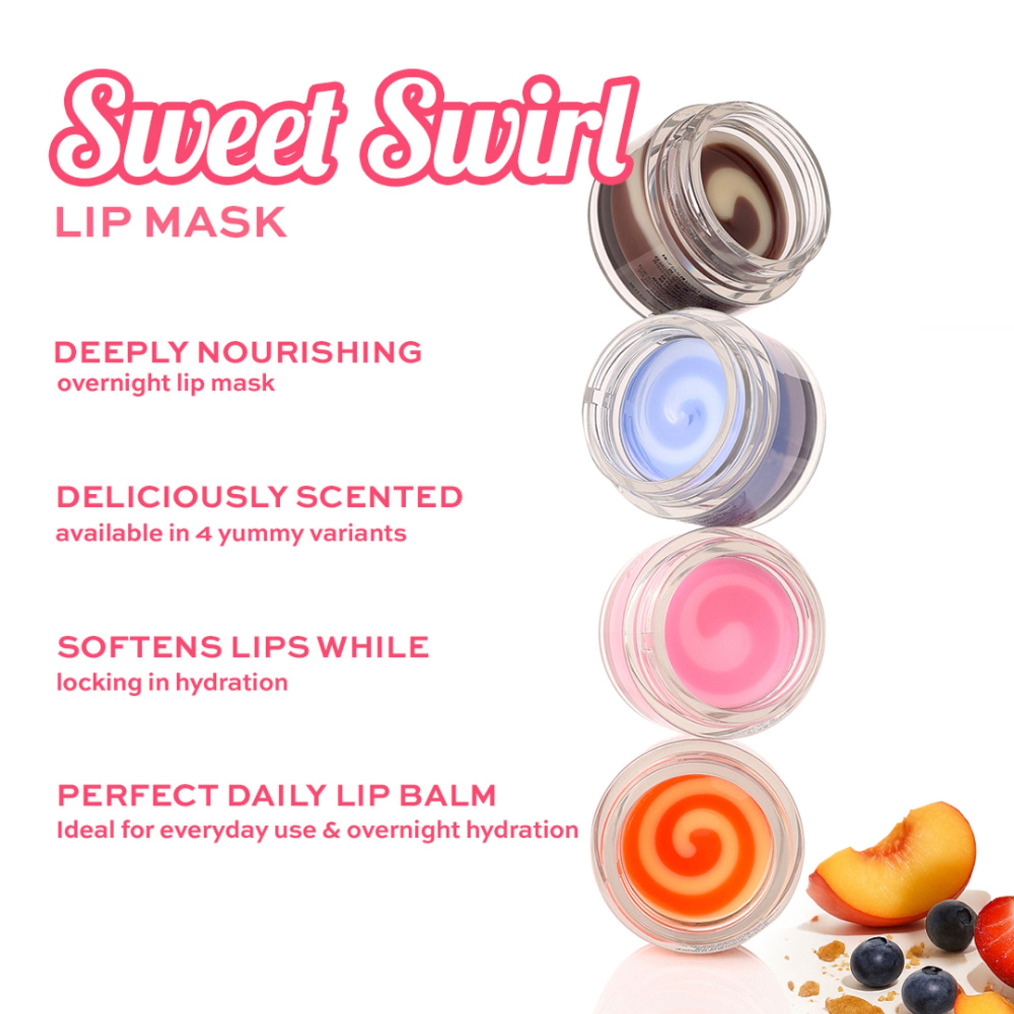 Makeup Revolution Sweet Swirl Lip Mask - Cookies And Cream | Grocsy
