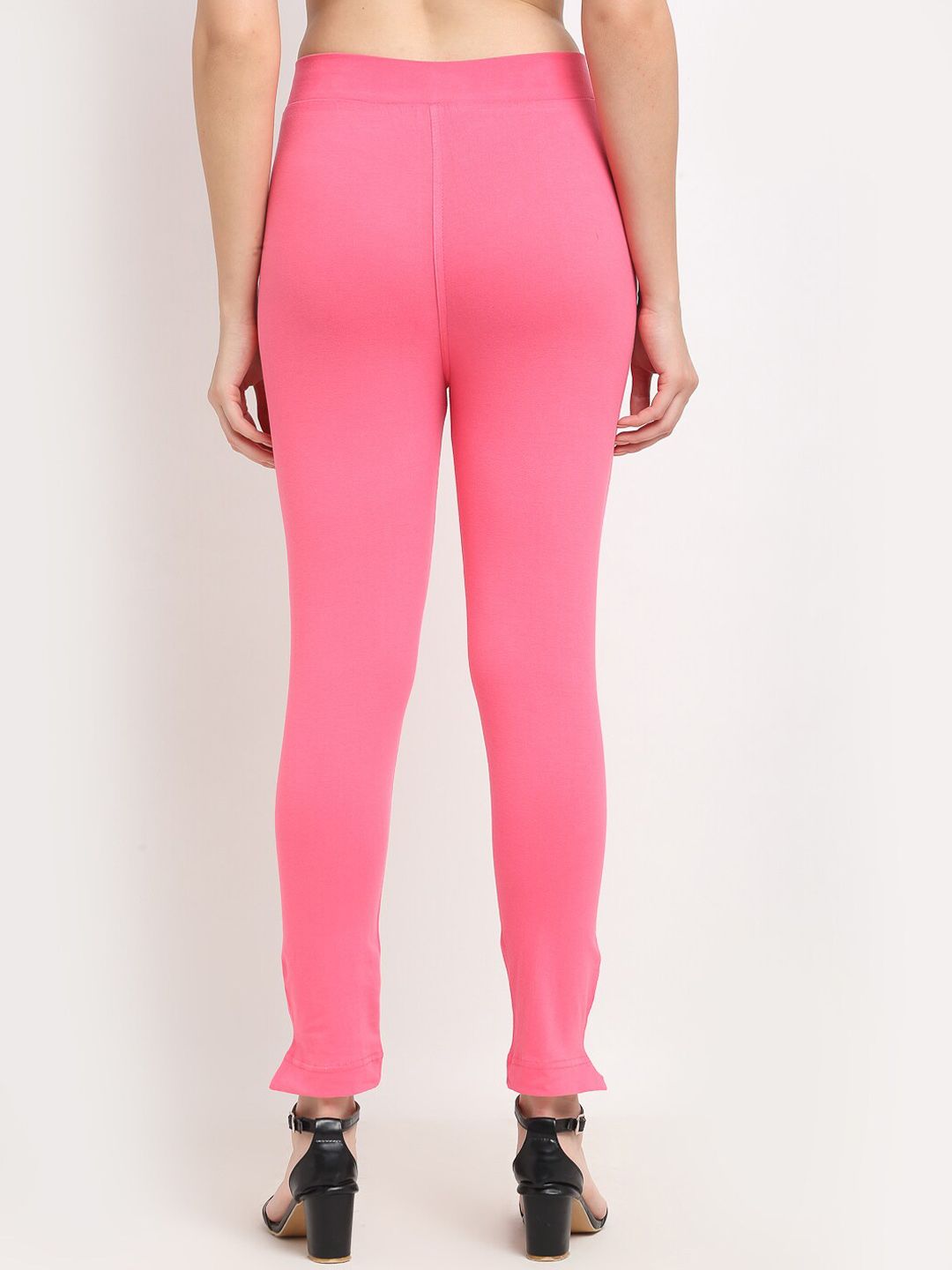 TAG 7 WOMEN Olive Green & Pink Pack of 2 Leggings | Grocsy