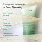 Anua Heartlef Quercetinol Pore Deep Cleansing Foam - Korean Skincare | Grocsy