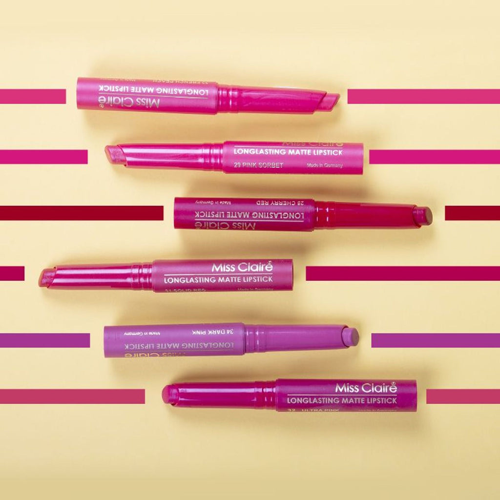 Miss Claire Long Lasting Matte Lipstick - 33 French Peach | Grocsy