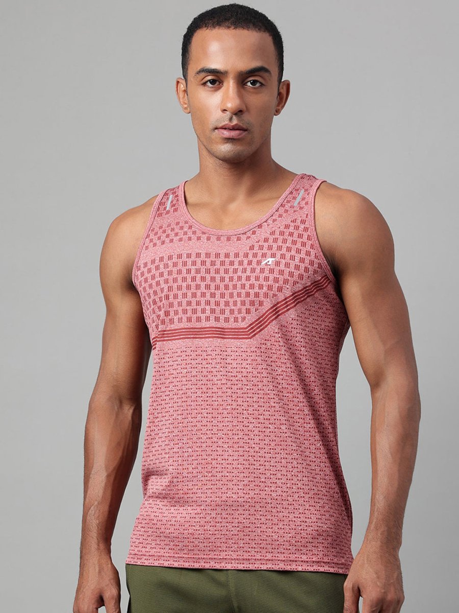 Alcis Heather Dry Tech Anti Static Slim Fit Running T-shirt | Grocsy