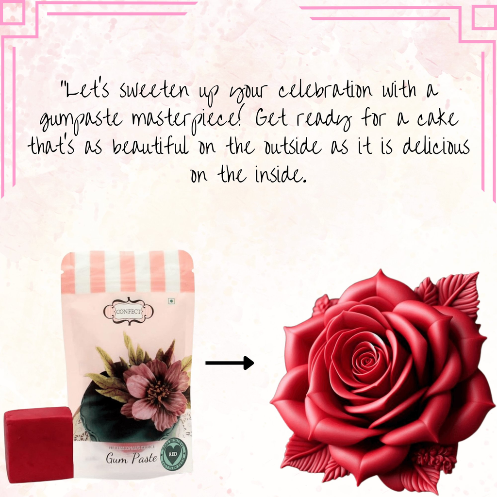 Confect Red | Edible Gum paste | Grocsy