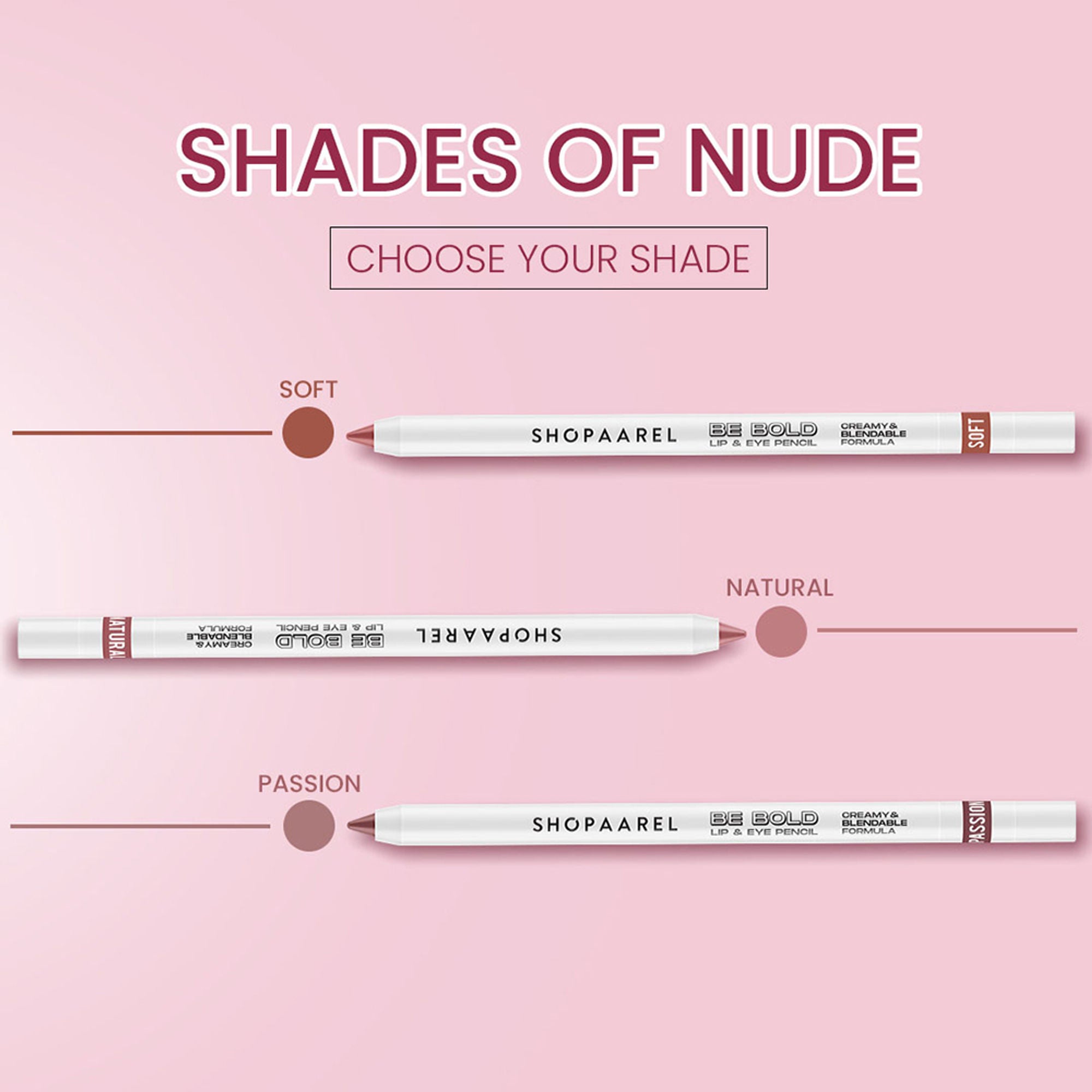 Shopaarel Be Bold Lip & Eye Pencil - Posh | Grocsy