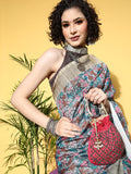 Saree Mall Kalamkari Saree With Solid Border | Grocsy