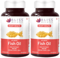 Bliss Welness Heart Health Arctic Fish Oil High Potency Omega-3 Softgel Capsule | Grocsy