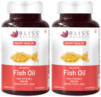 Bliss Welness Heart Health Arctic Fish Oil High Potency Omega-3 Softgel Capsule | Grocsy