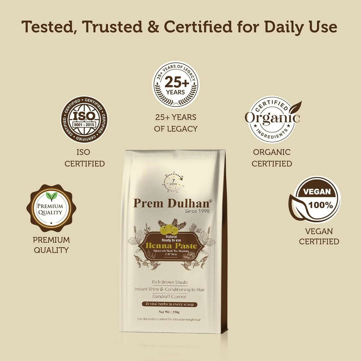 Prem Dulhan Henna Paste Ready to Apply | Grocsy
