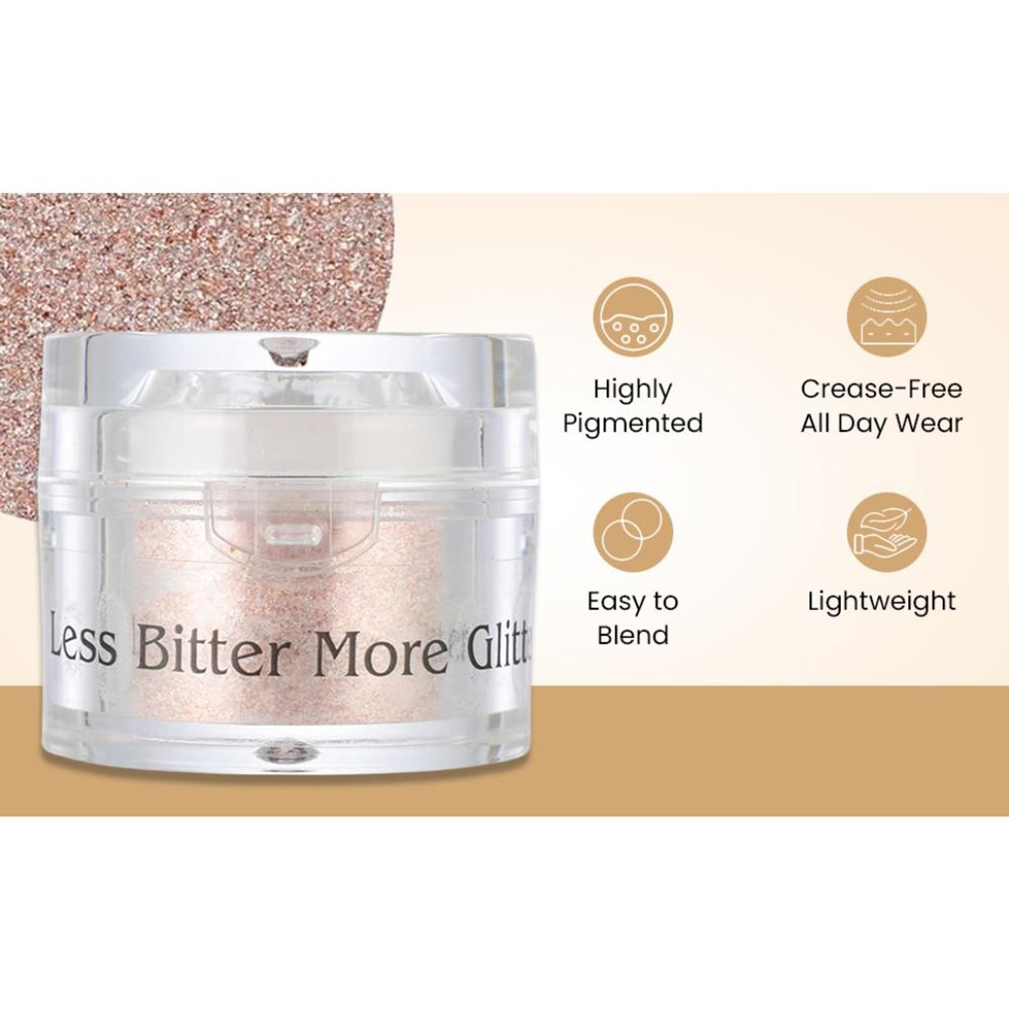 London Prime Makeup Glitter - Peach Gold | Grocsy