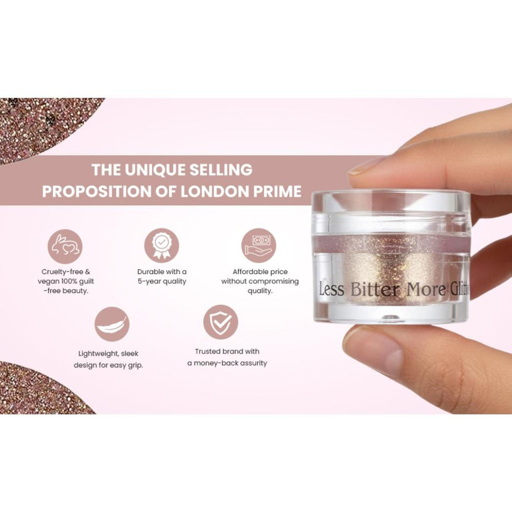 London Prime Makeup Glitter - Copper Peach | Grocsy