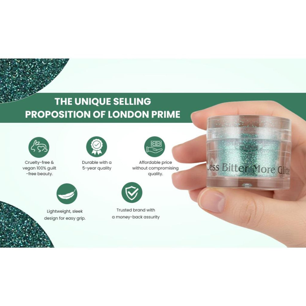 London Prime Makeup Glitter - Green | Grocsy