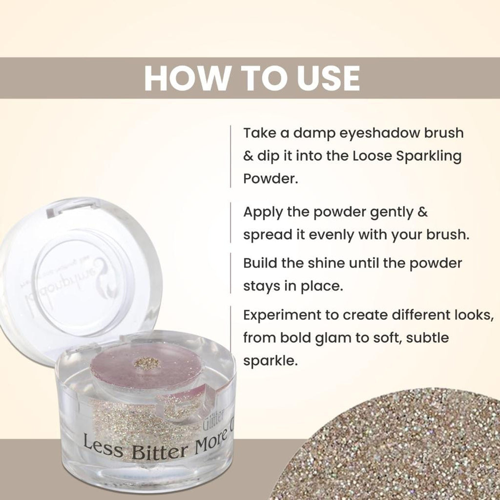 London Prime Makeup Glitter - White Gold | Grocsy