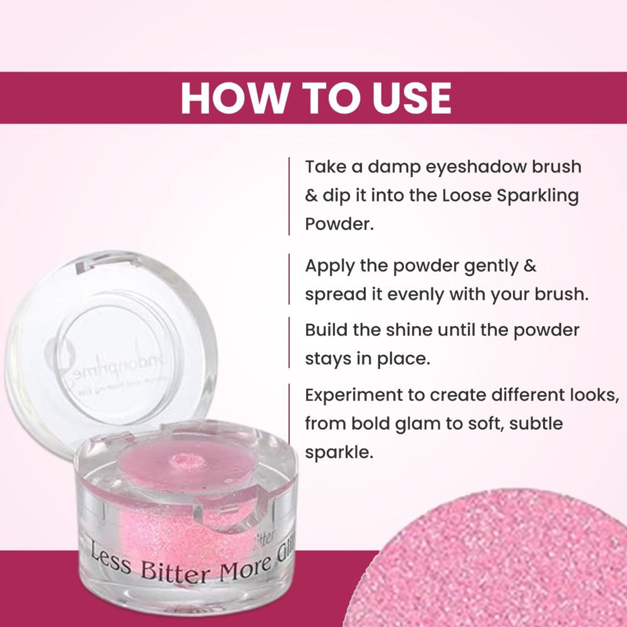 London Prime Makeup Glitter - Florocent Pink | Grocsy