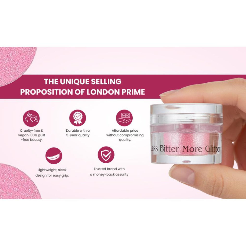 London Prime Makeup Glitter - Florocent Pink | Grocsy