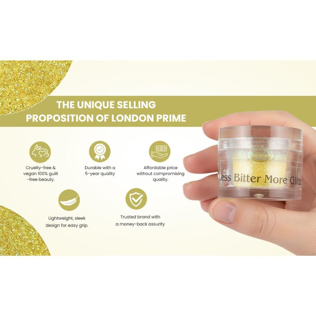 London Prime Makeup Glitter - Yellow | Grocsy