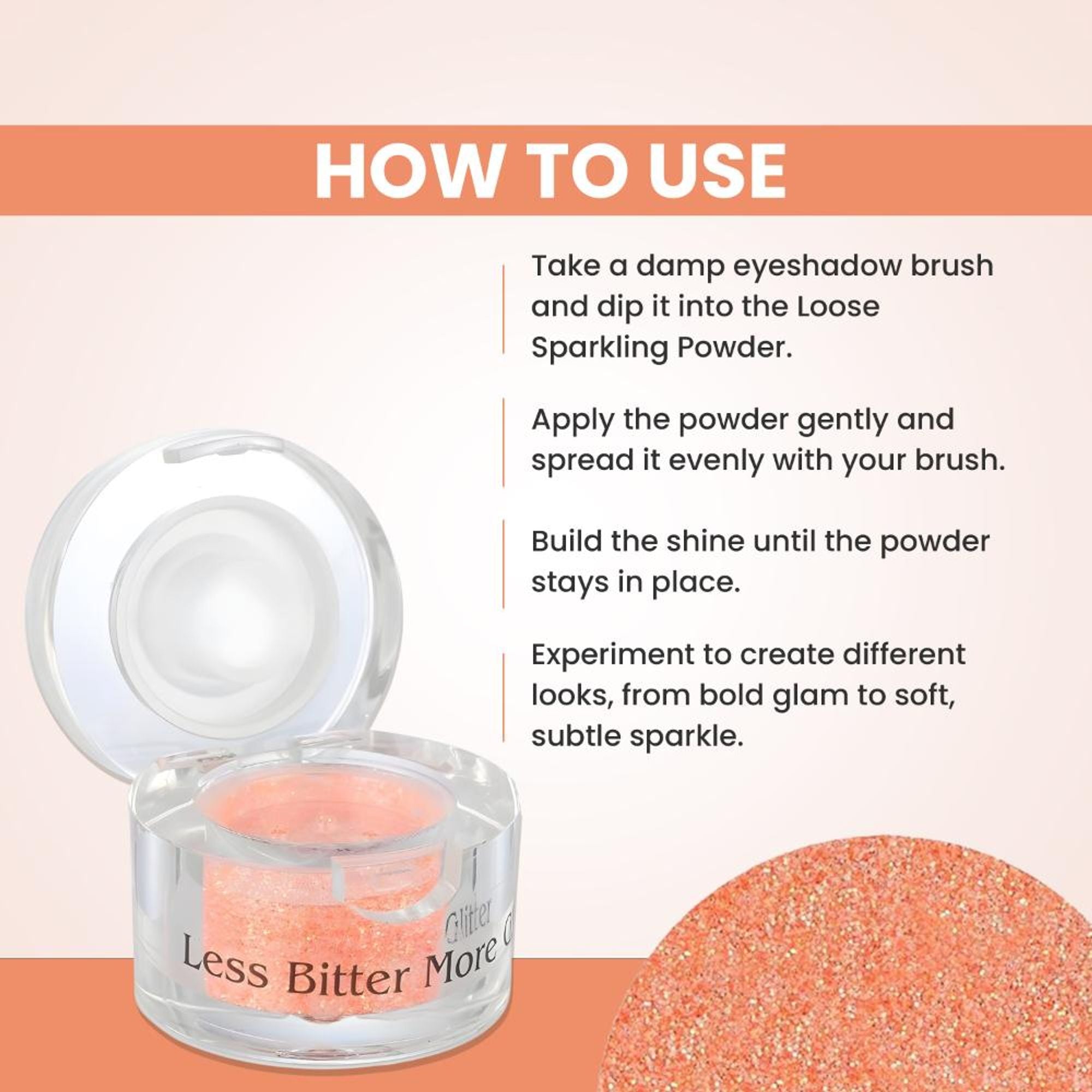 London Prime Makeup Glitter - Sunny Orange | Grocsy