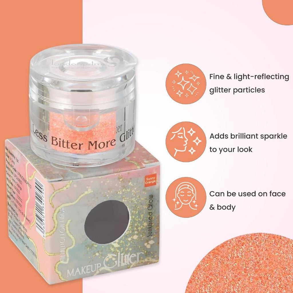 London Prime Makeup Glitter - Sunny Orange | Grocsy