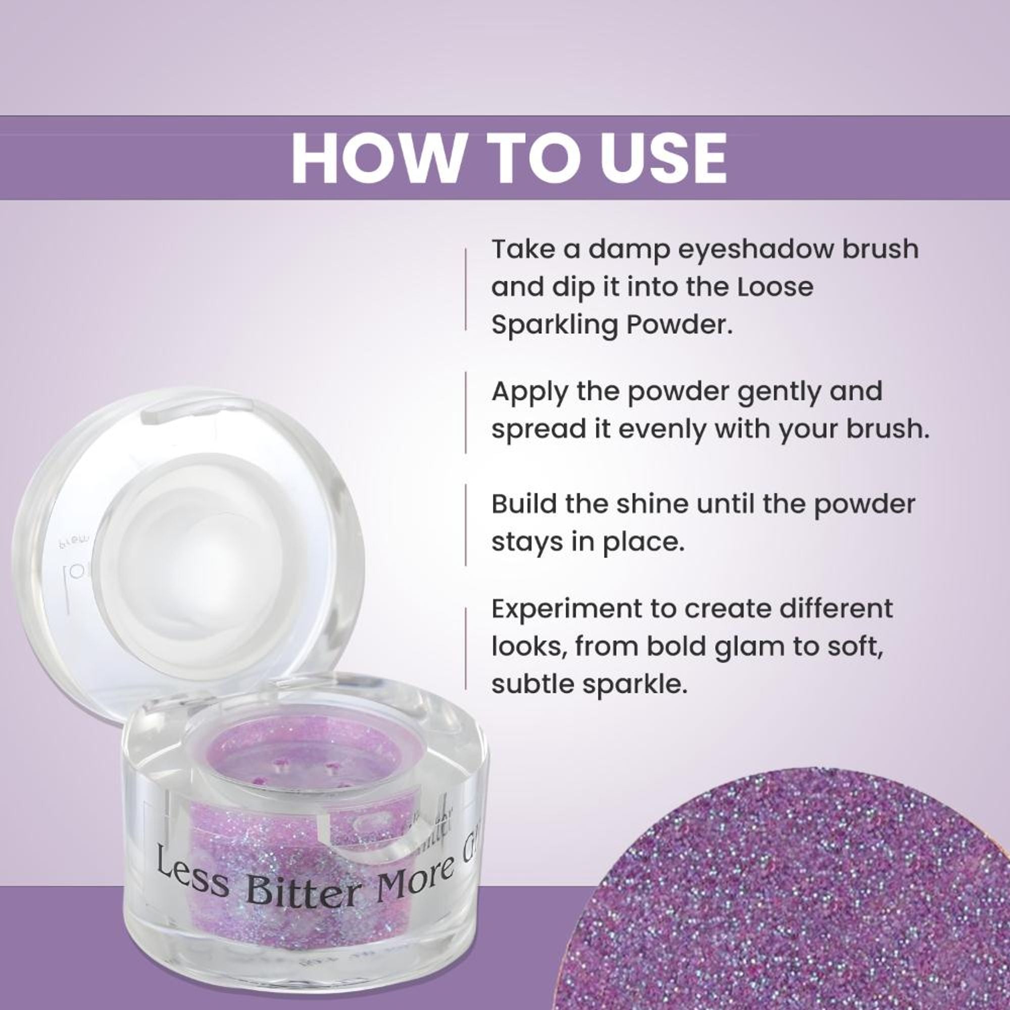 London Prime Makeup Glitter - Purple | Grocsy