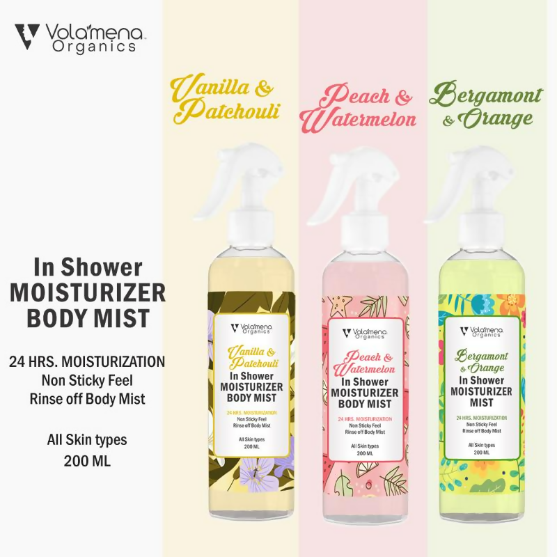 Volamena Peach & Watermenlon In Shower Moisturizer Body Mist | Grocsy