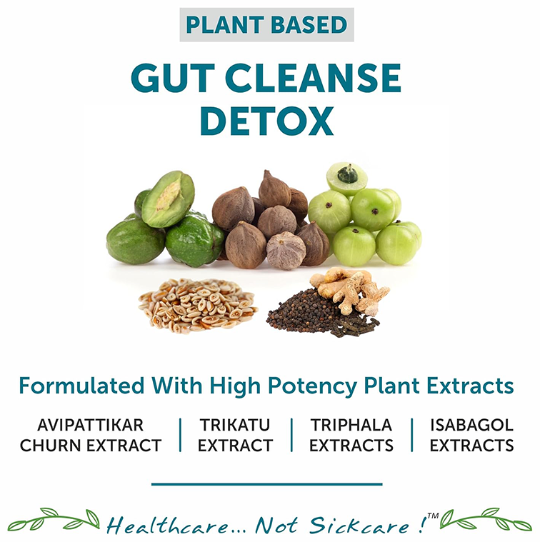 Bliss Welness Body Gut Detox Plant Based Veg Tablet | Grocsy