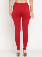 TAG 7 Women Pack Of 2 Solid Ankle-Length Leggings | Grocsy
