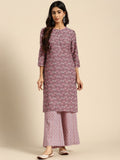 All About You Ethnic Motifs Printed Kurta with Palazzos | Grocsy