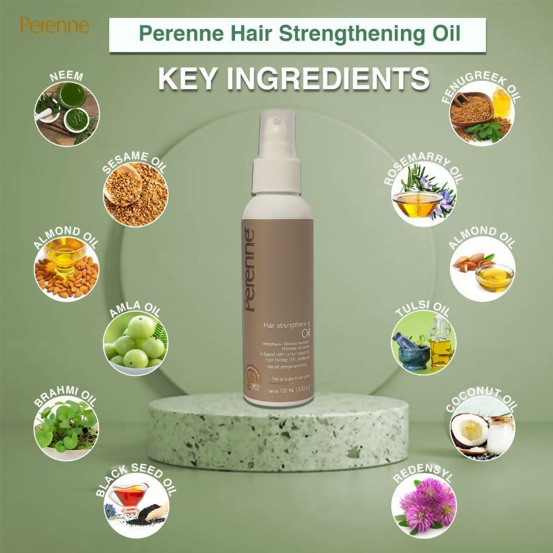 Perenne Hair Strengthening Oil With Onion Seed Oil | Grocsy