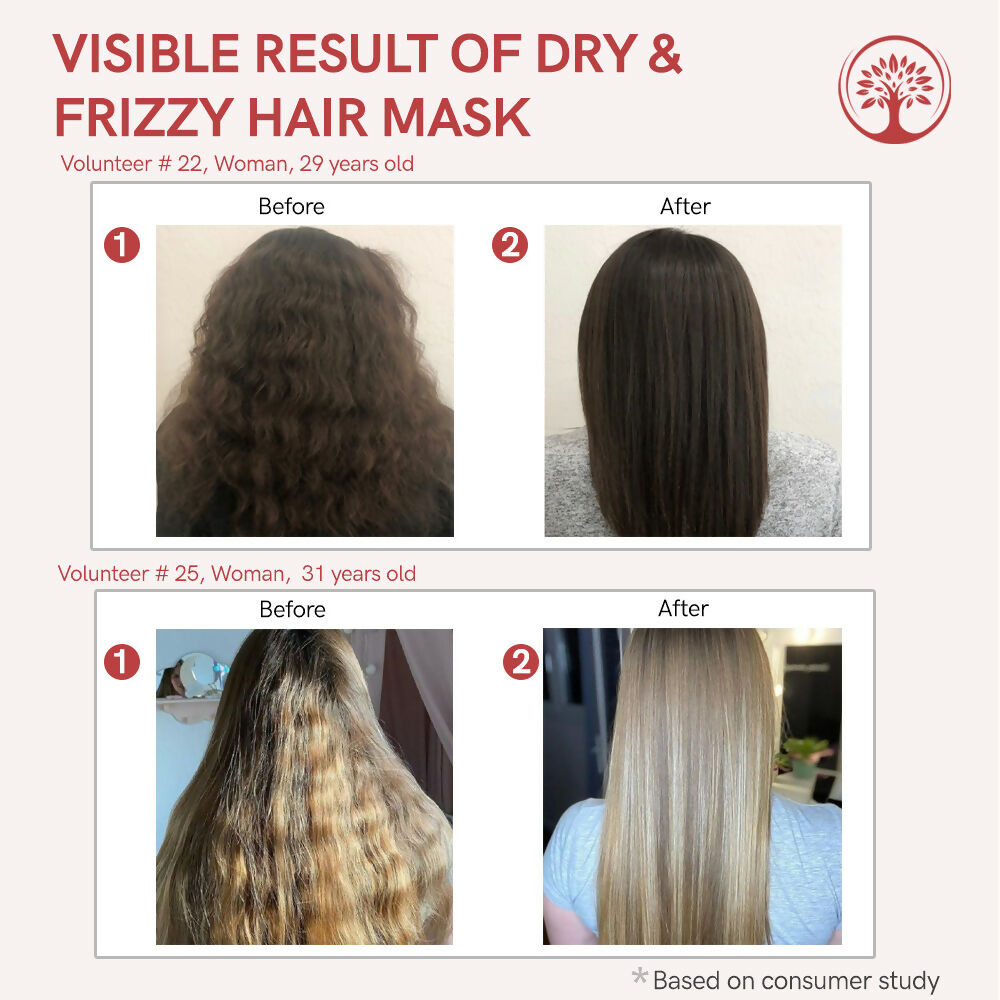 Ivory Natural Dry Rough Hair Mask For Smooths Hair, Frizz Reduction | Grocsy