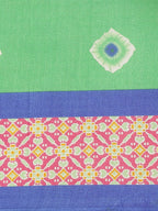 Saree Mall Green & White Printed Saree | Grocsy