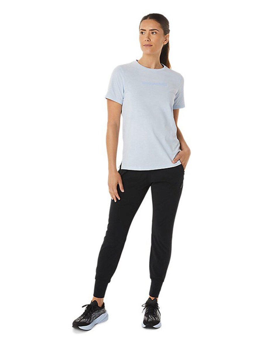 ASICS Logo Graphic Printed Round Neck T-shirt | Grocsy